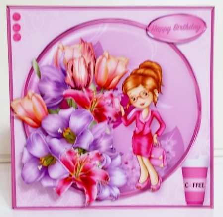 City Girl - Decoupage Card Mini Kit by Pam Stubley