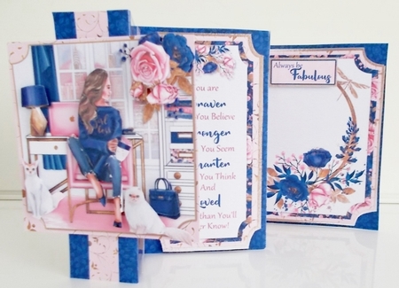 Working 9-5  Accordion Card, Envelope & Bookmark Kit. by Pam Stubley