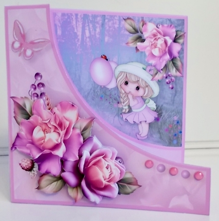 Bringing Balloons - Cutaway Card Mini Kit by Pam Stubley