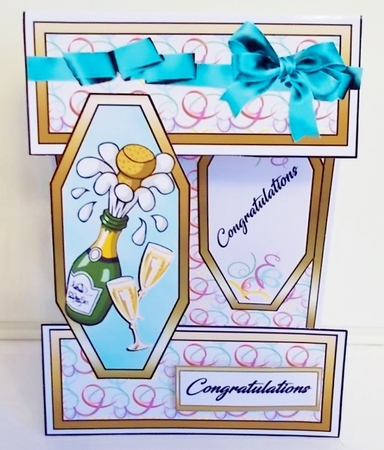 Open front Congratulations by Pam Stubley
