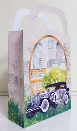 Vintage car gift bag 2 by Pam Stubley