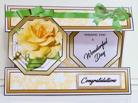 Open front Landscape Yellow Rose Bday by Pam Stubley