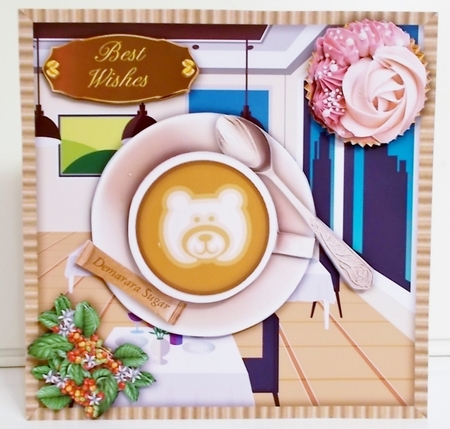 A Nice cup of Coffee - Bear by Pam Stubley