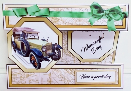 Open front Landscape Vintage Car by Pam Stubley