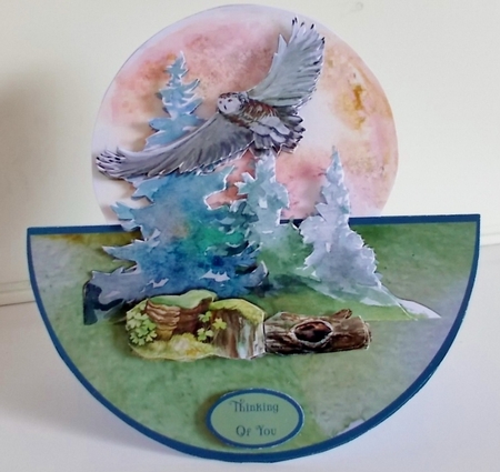 IN FLIGHT ROCKER CARD by Pam Stubley
