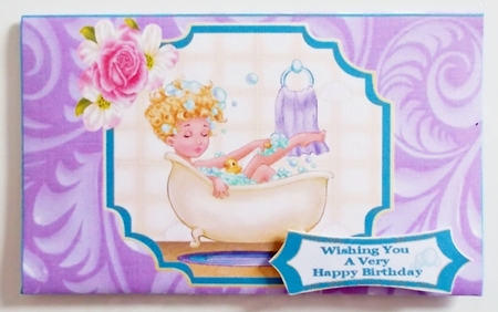 A Relaxing Bath - Money Wallet by Pam Stubley