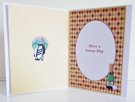 Champagne & Golf insert by Pam Stubley