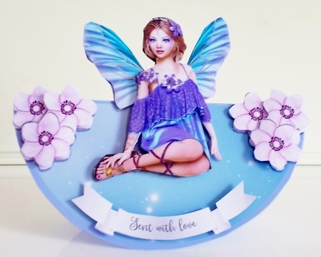 FLOWER FAIRY ROCKER CARD by Pam Stubley