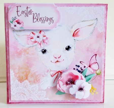 Little Spring Lamb #1 Treat Box, Card & Envelope Kit by Pam Stubley
