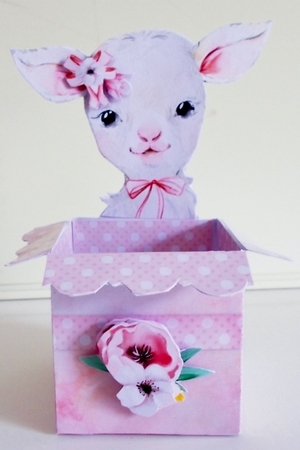 Little Spring Lamb #1 Treat Box by Pam Stubley