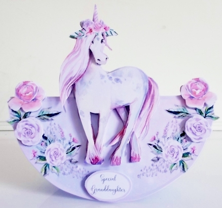 UNICORN ROCKER CARD by Pam Stubley