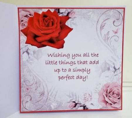 Lovely Florals - Insert & Birthday Verse by Pam Stubley