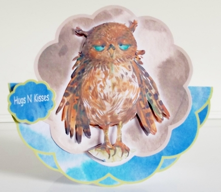 Wobble Card Mini Kit- Sleepy Owl for lots of occasions #1 by Pam Stubley