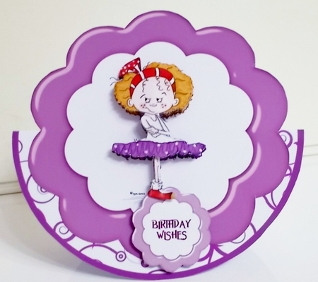 THE RELUCTANT BALLERINA ROCKER CARD KIT by Pam Stubley