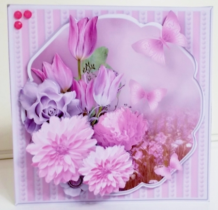 Flower Meadow - Decoupage Card Mini Kit by Pam Stubley