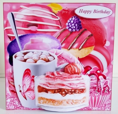 Sweet Treats Topper with Decoupage by Pam Stubley
