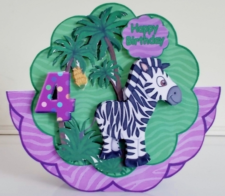 Wobble Card Mini Kit # 10 - For 4yrs by Pam Stubley