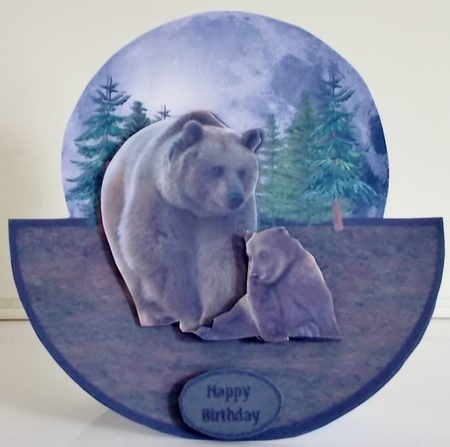 BEARS ROCKER CARD by Pam Stubley