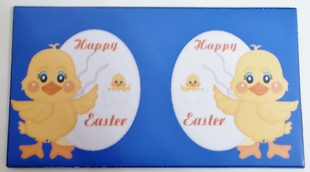 Easter money wallet blue by Pam Stubley