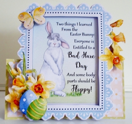 Bad Hare Day! Shaped Card and Envelope Kit. by Pam Stubley