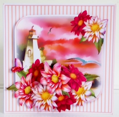 The Lighthouse - Decoupage Card Mini Kit by Pam Stubley