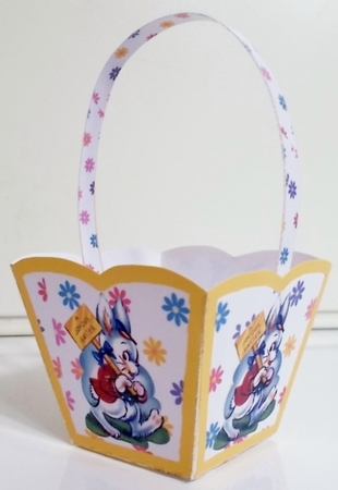 EASTER BASKET 1  - JOYOUS EASTER BUNNY by Pam Stubley