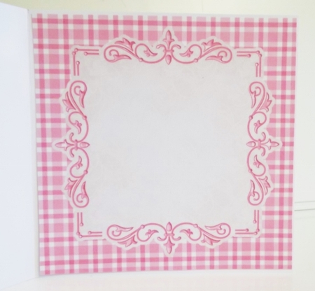 Pink Plaid 8x8 Insert by Pam Stubley