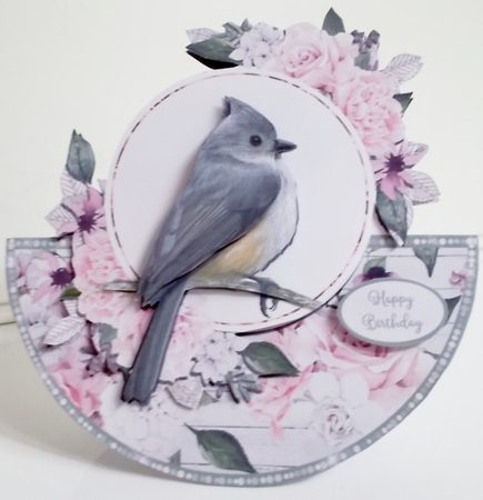 PRETTY BIRD 1 rocker card by Pam Stubley