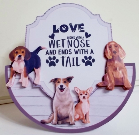 WET NOSES ROCKER CARD  by Pam Stubley