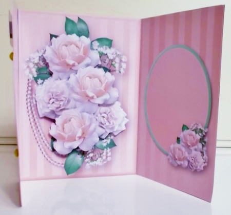 Cream Bouquet - Wrapover Card Mini Kit by Pam Stubley