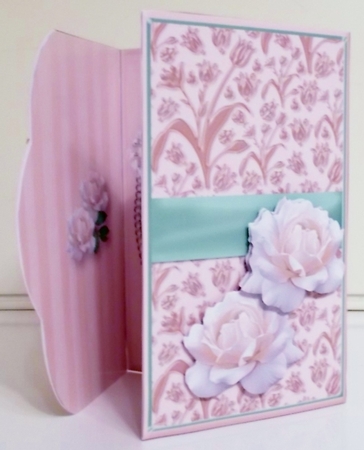 Cream Bouquet - Wrapover Card Mini Kit by Pam Stubley