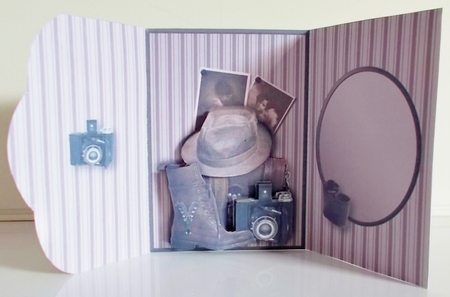 Vintage Photographer - Wrapover Card Mini Kit by Pam Stubley