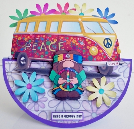 HIPPY ROCKER CARD by Pam Stubley