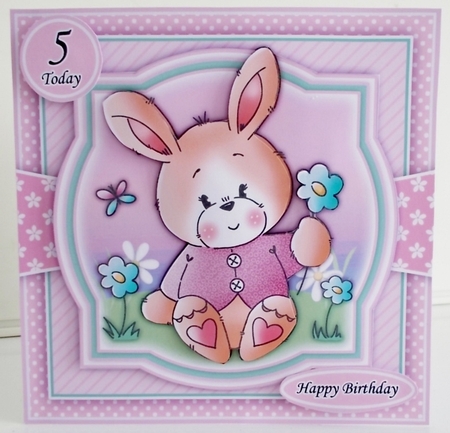 Spring Bunny Pink Mini Kit With Ages 1 to 9 yrs by Pam Stubley