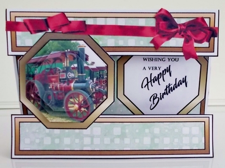 Open front Traction Engine by Pam Stubley