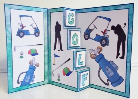 4 Step pop-up GOLF by Pam Stubley