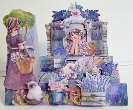 A Moment in Provence - Side Stepper Card and Envelope Kit by Pam Stubley