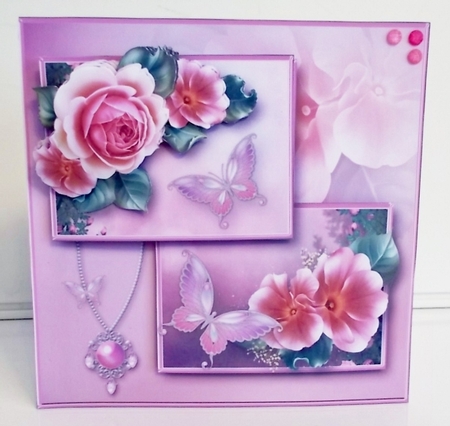 Roses and Butterflies - Layered Card Mini Kit by Pam Stubley