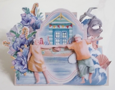 The Golden Years - We do like to be beside the Seaside - Centre Panel Stepper Card Kit by Pam Stubley