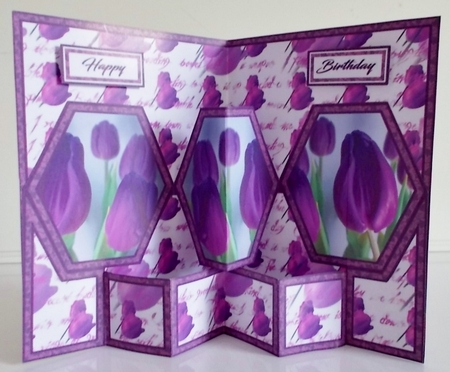 Hex Purple Tulips by Pam Stubley