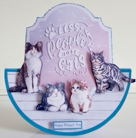 MORE CATS rocker card by Pam Stubley