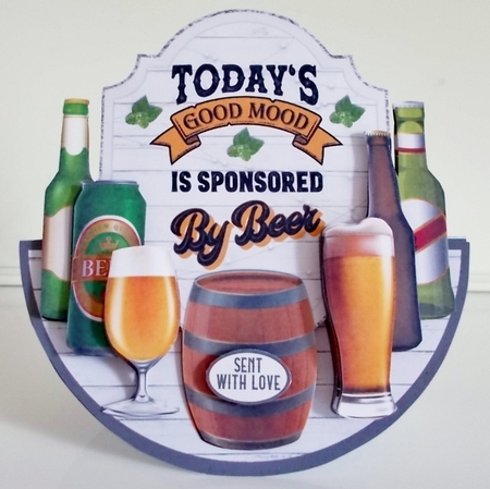 BEER ROCKER CARD by Pam Stubley