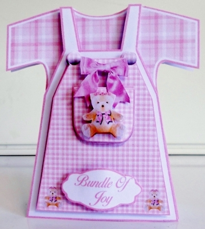 Dress Shaped Card kit #1 with Envelope  by Pam Stubley