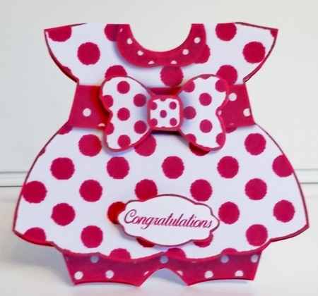 Dress Shaped Card kit #5 with Envelope  by Pam Stubley