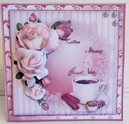 Coffee - Decoupage Card Mini Kit by Pam Stubley