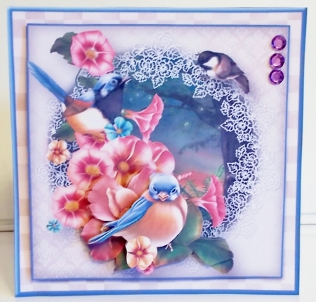 Little Birds - Decoupage Card Mini Kit by Pam Stubley