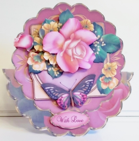 Regal Roses - Scallop Wobble Card Mini-Kit by Pam Stubley