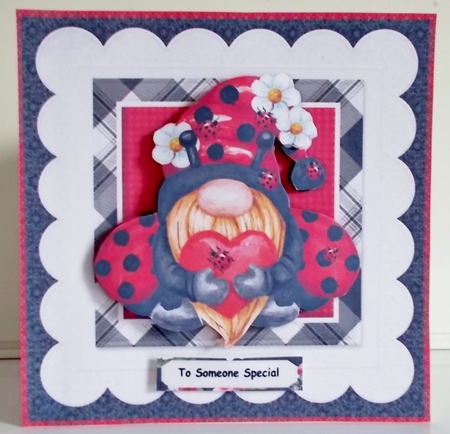 Cute Lady Bug Gnome Mini Kit by Pam Stubley
