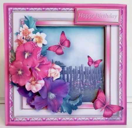 Butterfly Garden - Layered Frame Card Mini Kit by Pam Stubley