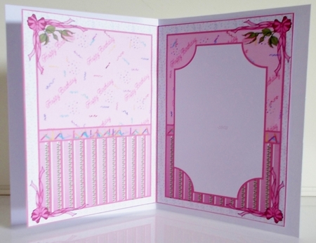 Pink A5 Birthday Insert by Pam Stubley